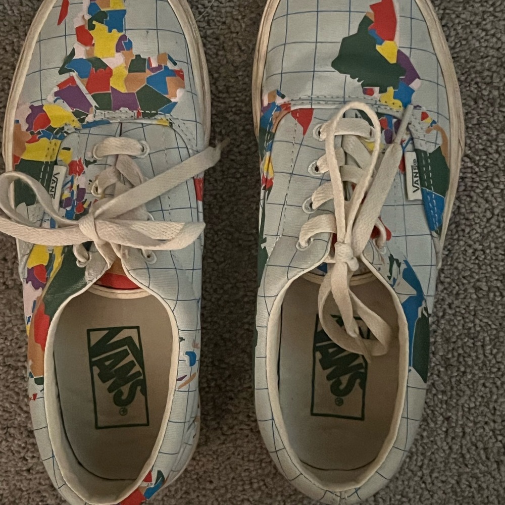 Vans Kids Colorful Map Sneakers